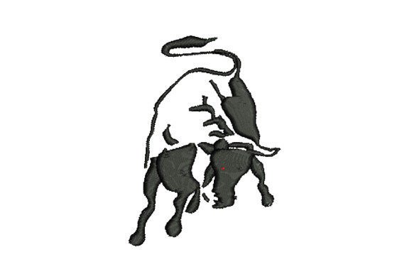 Black Bison Embroidery Design