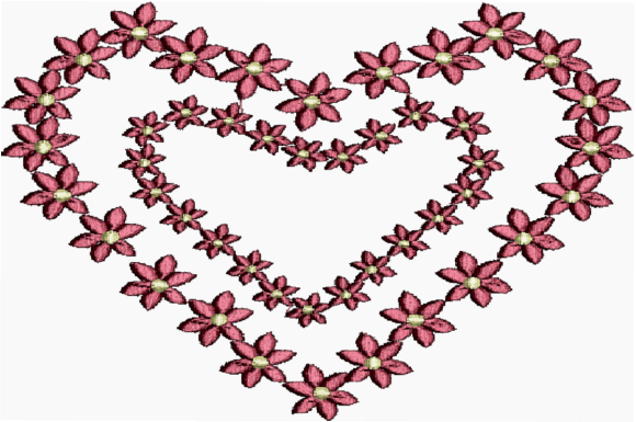 Heart in Bloom: A Seasonal Embroidery Gem