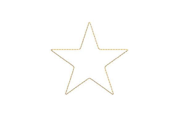 Stars Outline Embroidery Design