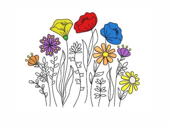 Wildflower Meadow Embroidery